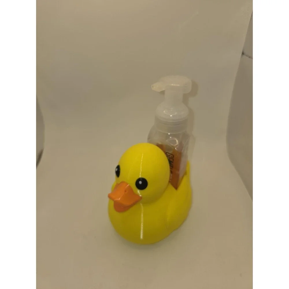 3D Printed Duck Soap Dispenser | Whimsical Bathroom Decor Holder